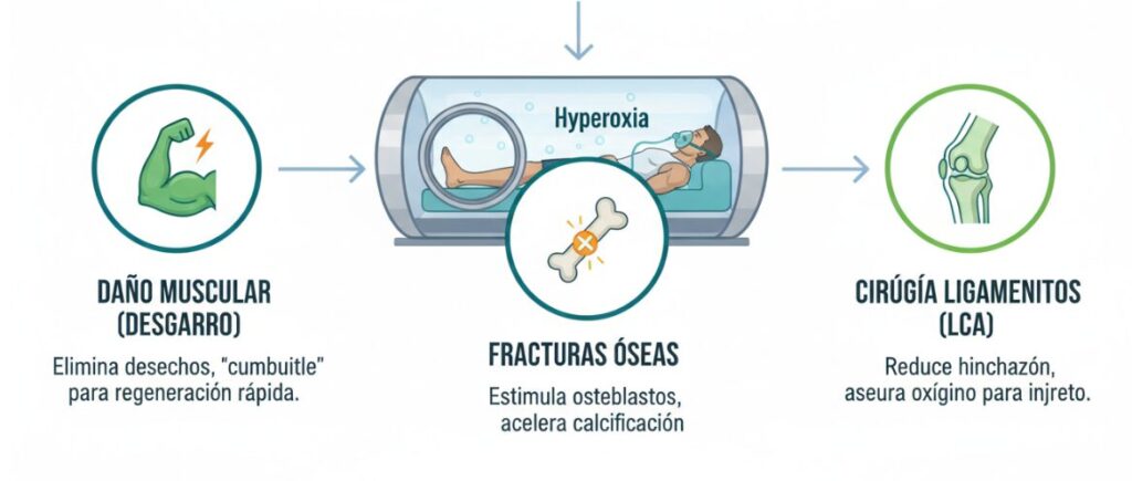 Beneficios de utilizar una cámara de oxígeno hiperbárico