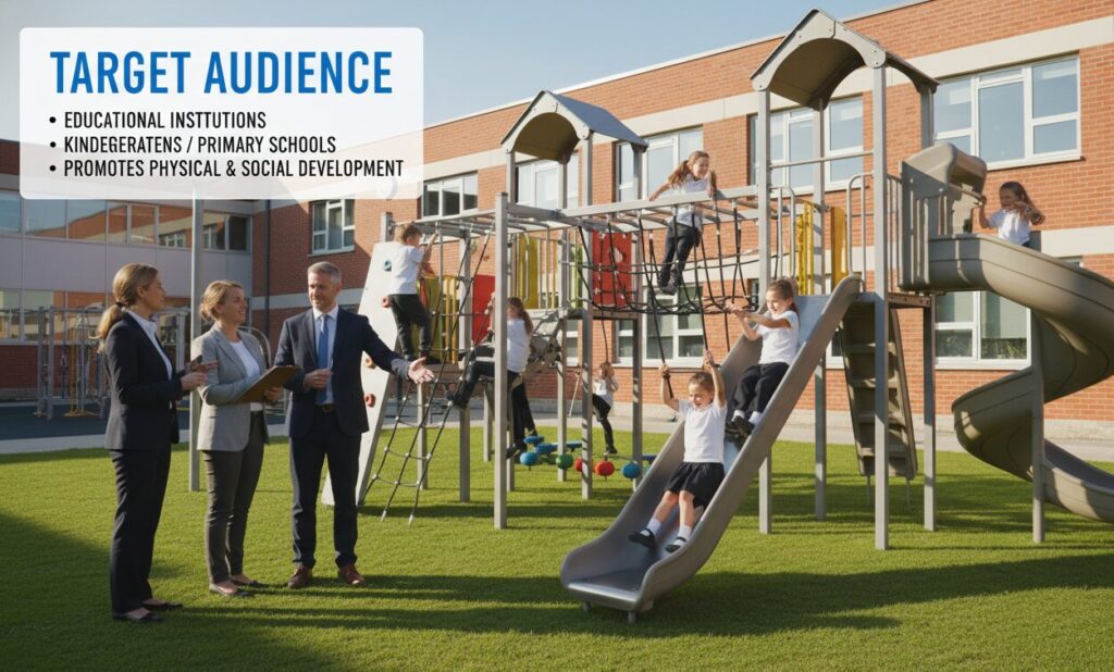 Jungle Gym Outdoor Spielplatz Zielgruppe Käufer von Bildungseinrichtungen