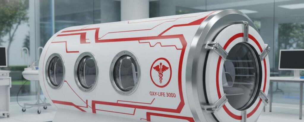 Imágenes de cámaras de oxígeno hiperbárico