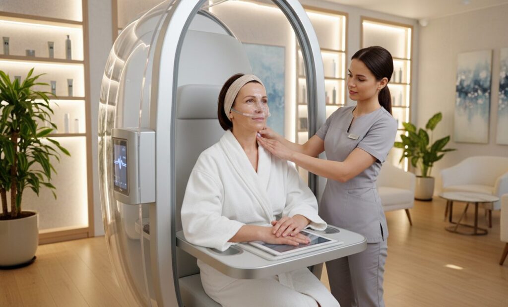 Sitzende Hyperbarkammer Anwendbare Menschenmenge