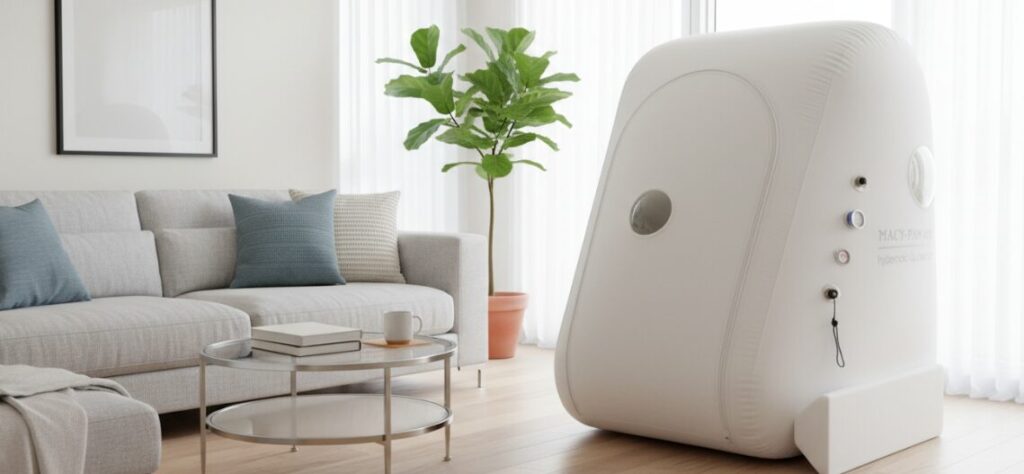 Fotografías de una cámara de oxígeno hiperbárico