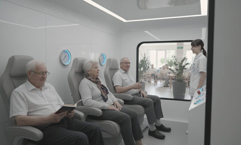 Sitzende Hyperbarkammer Anwendbare Menschenmenge