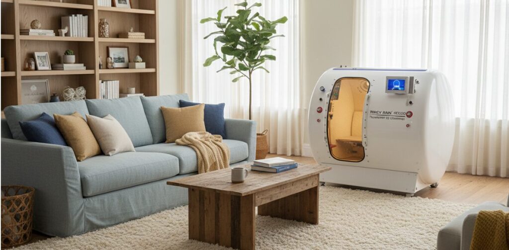 Fotografías de la cámara de oxígeno hiperbárico de la serie HE5000