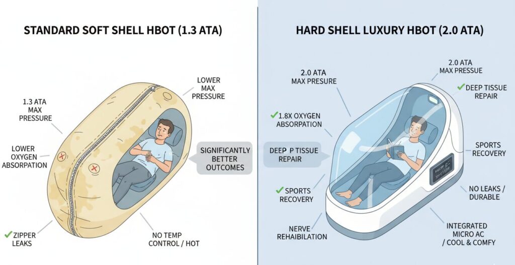Single Person Hyperbaric Chamber contrast points
