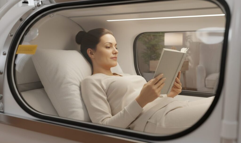 1 usuario en cámara hiperbárica