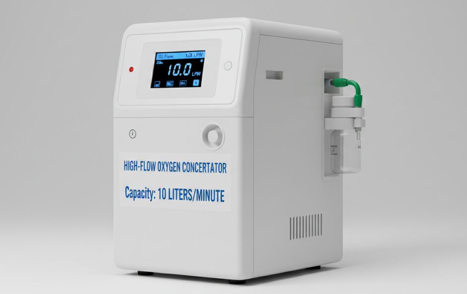 مكثف أكسجين عالي التدفق سعة 10 لتر