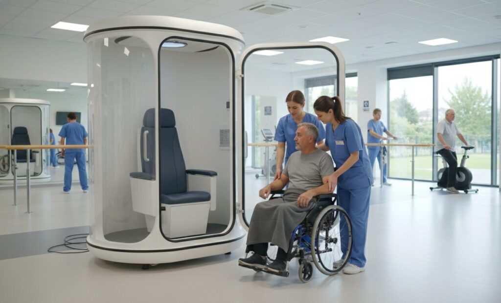 حجرة الضغط العالي بالجلوس حشد قابل للتطبيق