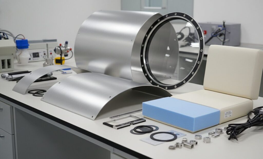 مواد حجرة الضغط العالي في وضع الجلوس