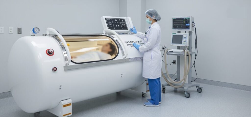 Hyperbaric Chamber in Use