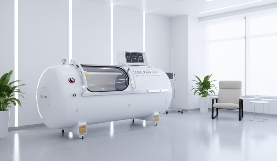 Clinical hyperbaric oxygen chamber real scene picture