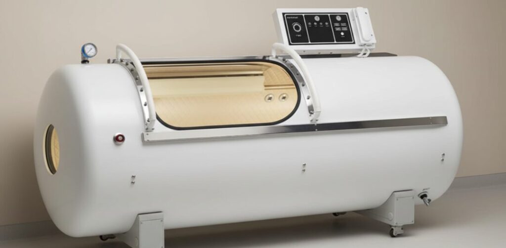 Clean, modern medical hyperbaric oxygen chamber