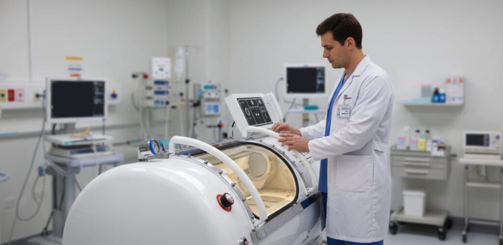 Cámara hiperbárica en el hospital