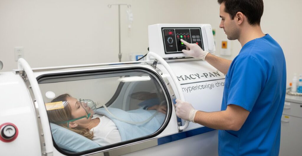 Operating oxygen chamber