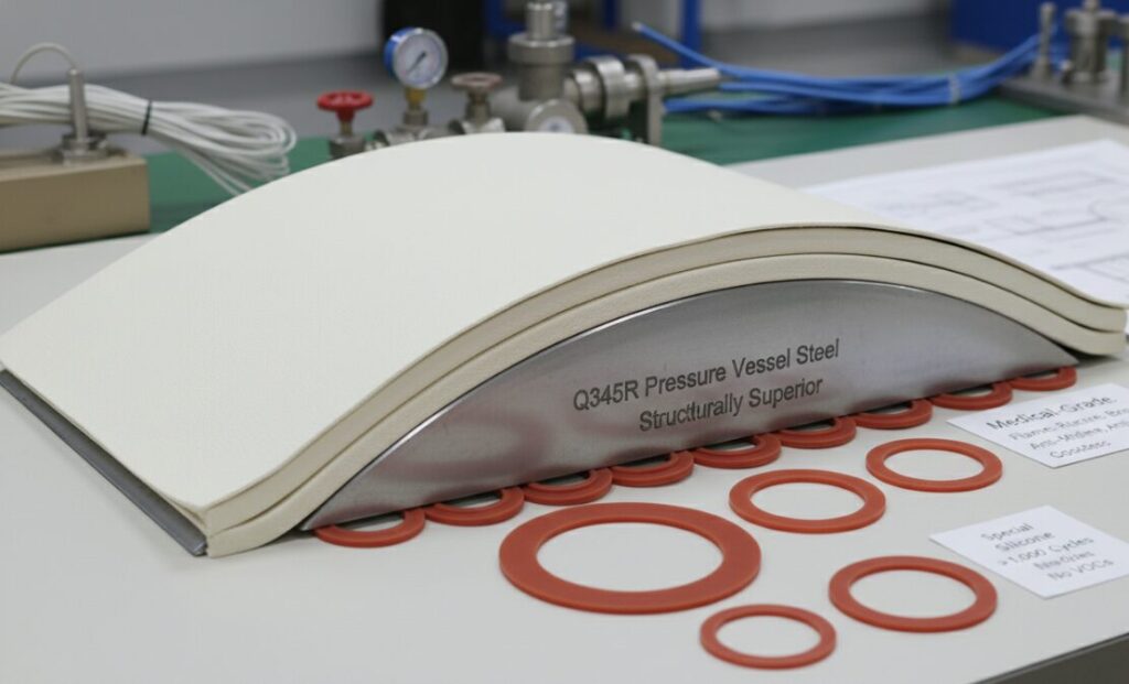 fabricants chambres hyperbares Materials