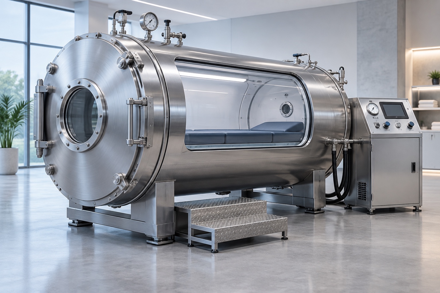 Steel hyperbaric chamber concept image